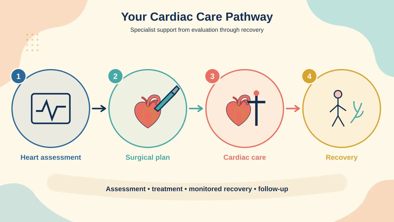 Records review, Heart Team decision, procedure, critical care and recovery pathway for TAVR or TAVI