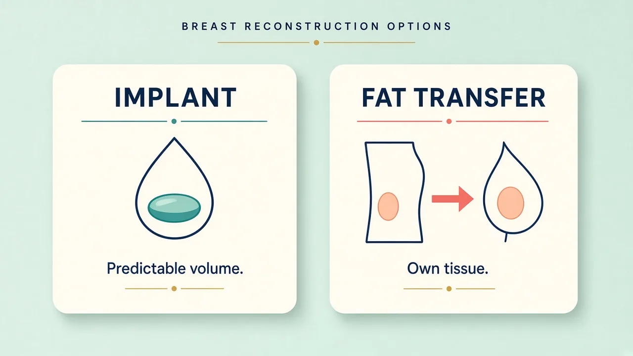 Educational comparison of implant volume versus fat-transfer augmentation