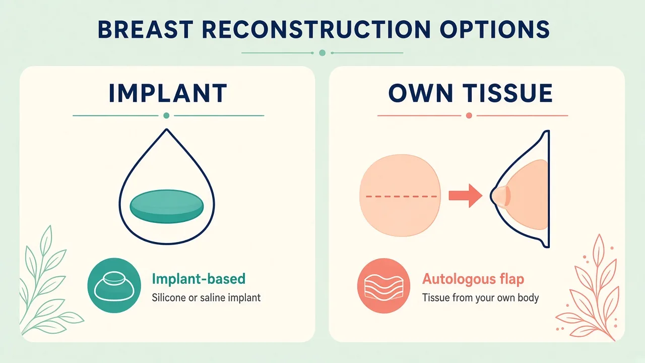 Educational comparison of implant-based reconstruction versus autologous tissue transfer