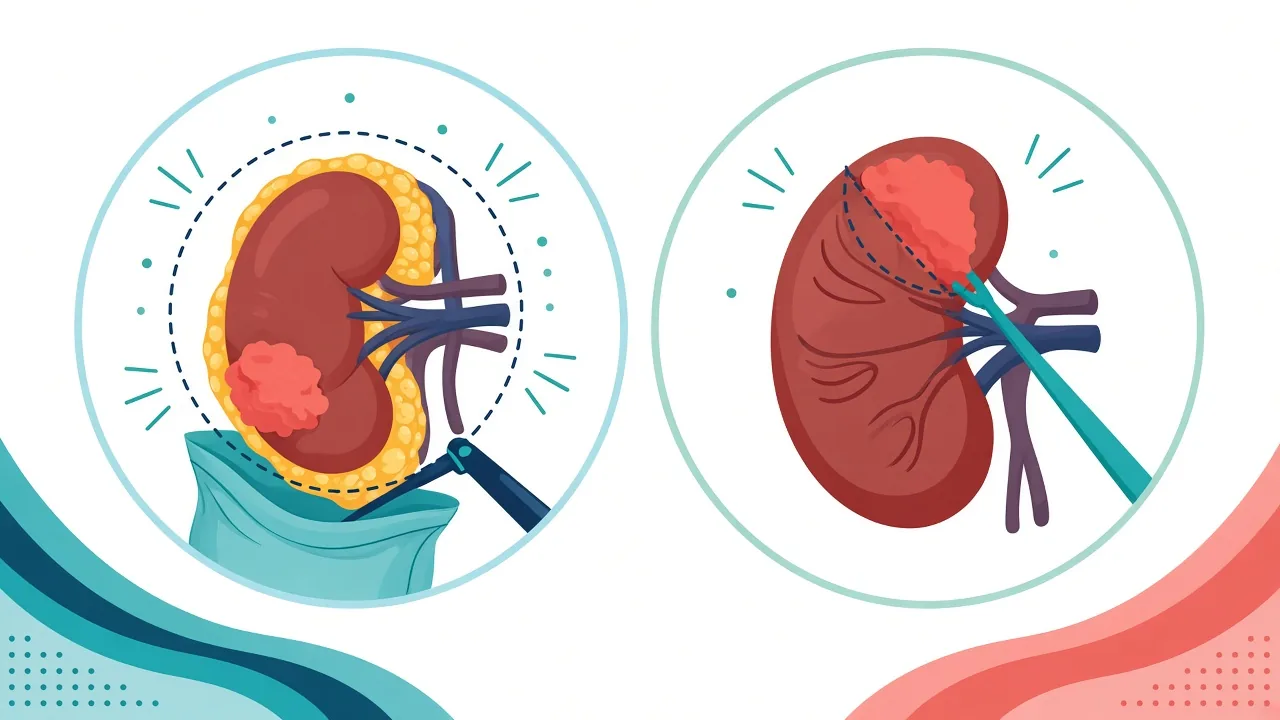 Unlabeled comparison of whole-kidney removal versus tumour excision with a preserved remnant